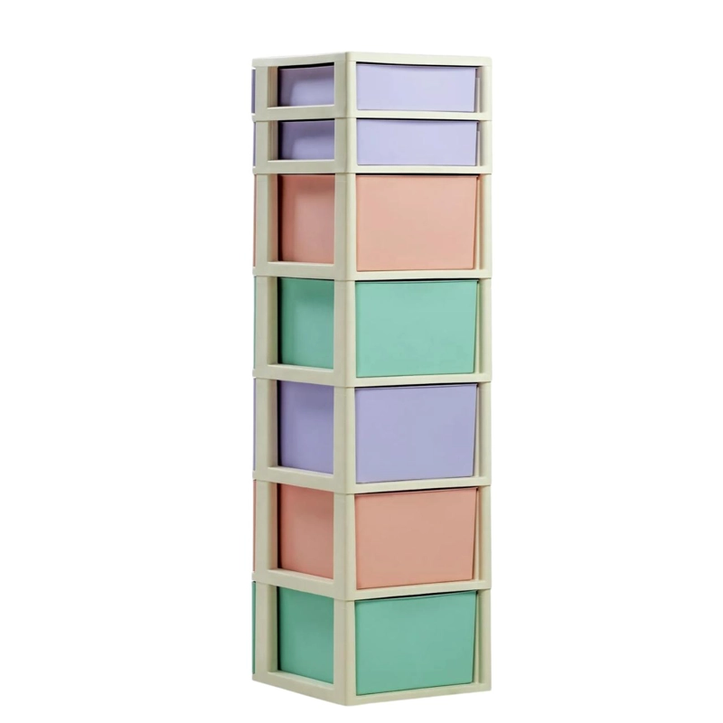 CAJONERO 7 NIVELES CANDY MULTICOLOR TIPO RATTAN MQ QRUBBER - 4