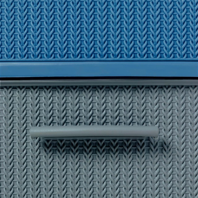CAJONERO 7 NIVELES SPACE AZUL BLANCO TIPO RATTAN MQ QRUBBER - 7