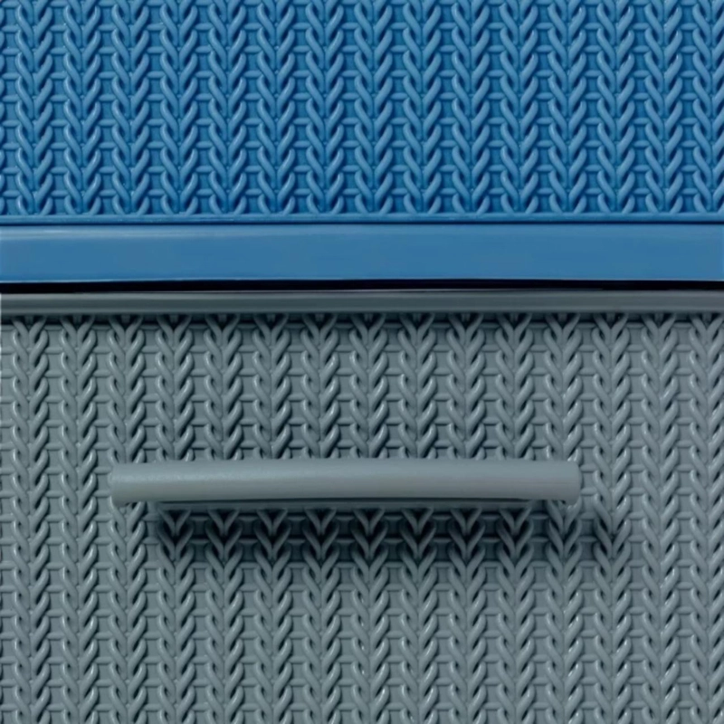 CAJONERO 4 NIVELES SPACE AZUL TIPO RATTAN MQ QRUBBER - 7