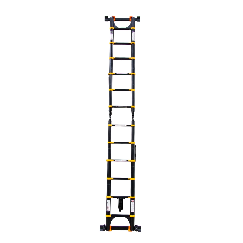 ESCALERA QRUBBER ALUMINIO TELESCÓPICA MULTIUSO RETRÁCTIL 3,8 - 3
