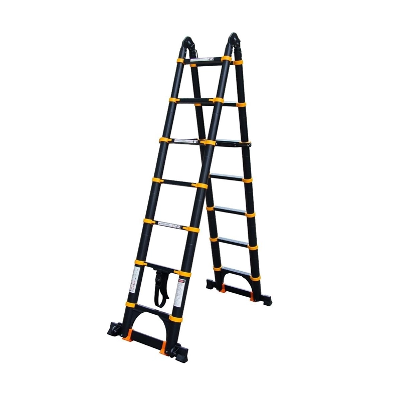 ESCALERA QRUBBER ALUMINIO TELESCÓPICA MULTIUSO RETRÁCTIL 4,4 - 2
