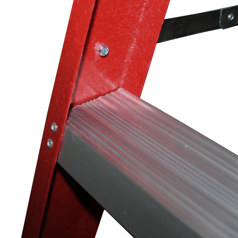 ESCALERA QRUBBER TIJERA FIBRA DE VIDRIO 6 PELDAÑOS - 3
