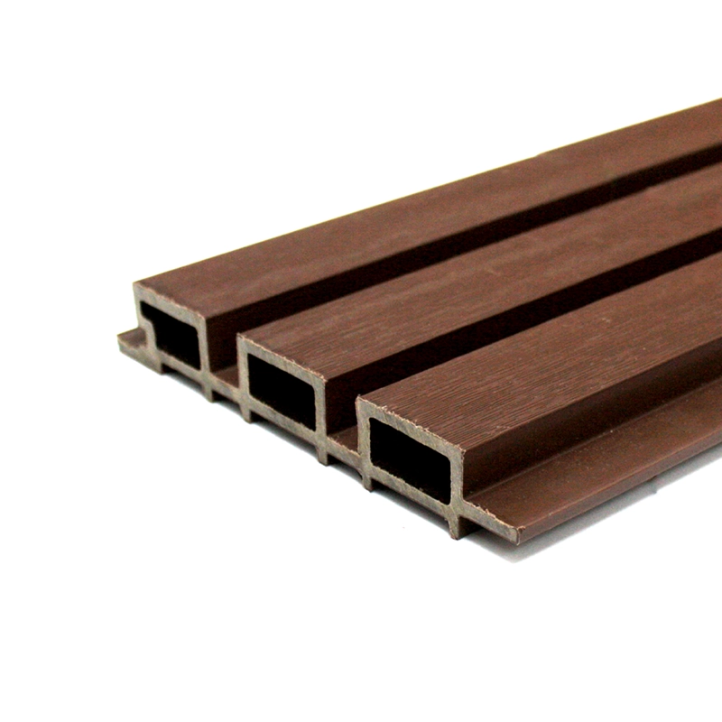 REVESTIMIENTO PARED QRUBBER WALL PANEL TABLA WPC 16.9 CM CAFÉ OSCURO - 1