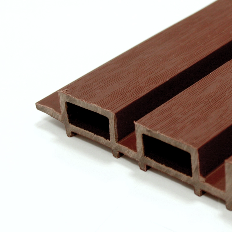 REVESTIMIENTO PARED QRUBBER WALL PANEL TABLA WPC 16.9 CM CAFÉ OSCURO - 2