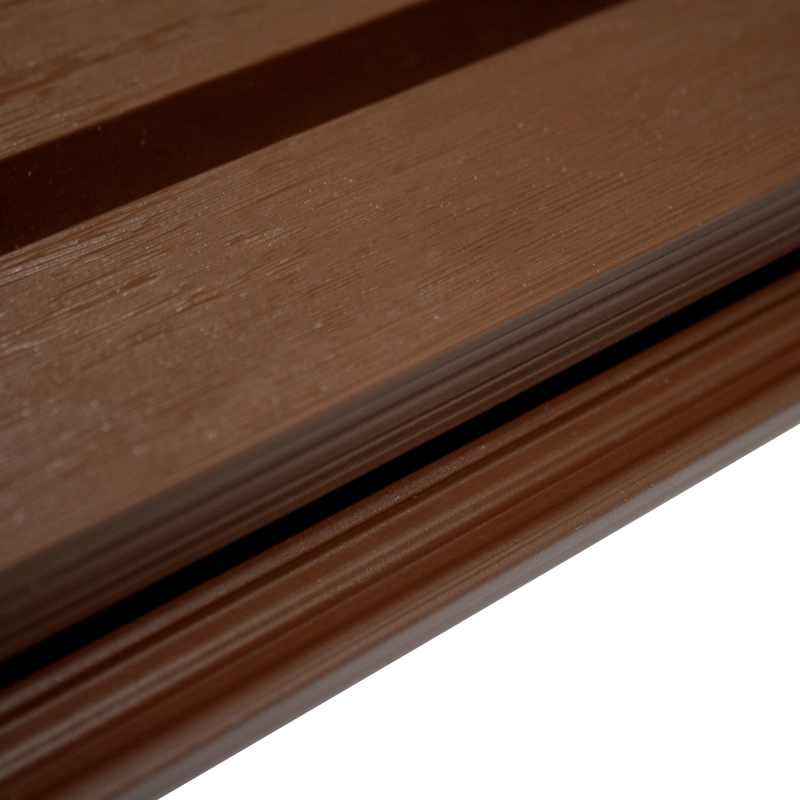 REVESTIMIENTO PARED QRUBBER WALL PANEL TABLA WPC 16.9 CM CAFÉ OSCURO - 4