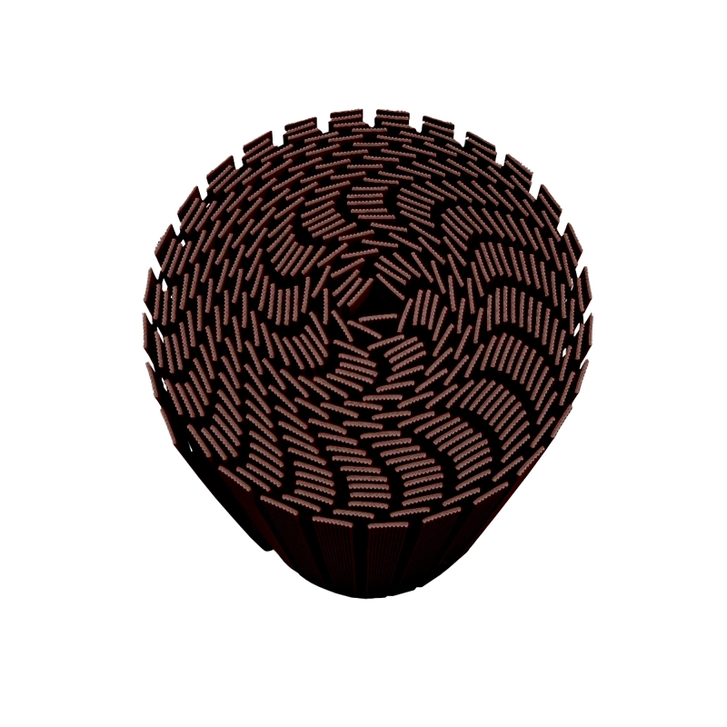 MAT QRUBBER PISO PVC SPA Y ZONAS HÚMEDAS 91 CM X 13 MTS CAFÉ - 2