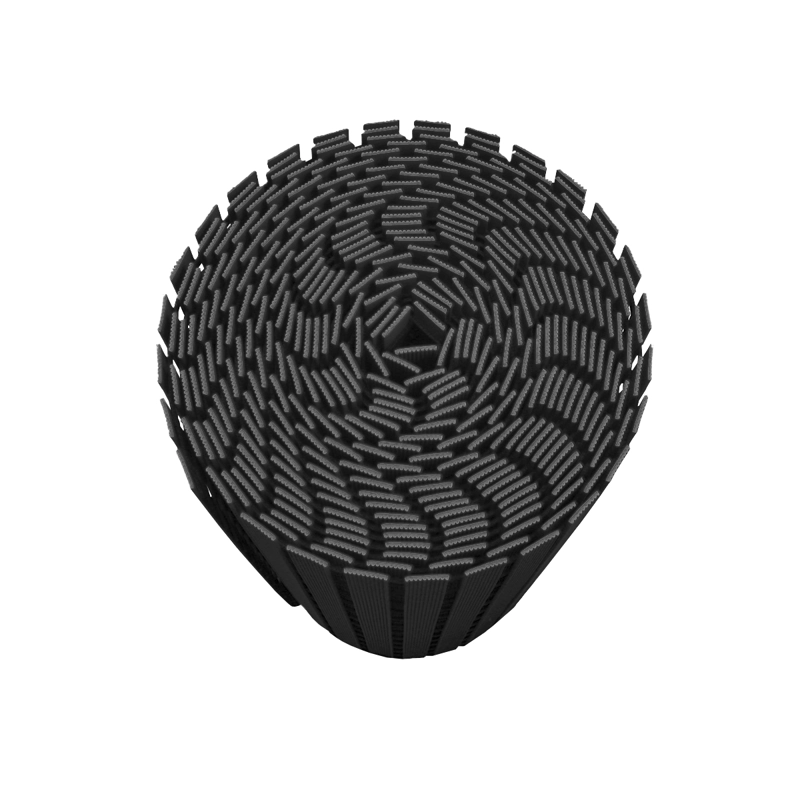MAT QRUBBER PISO PVC SPA Y ZONAS HÚMEDAS 61CM X 13 MTS NEGRO - 2