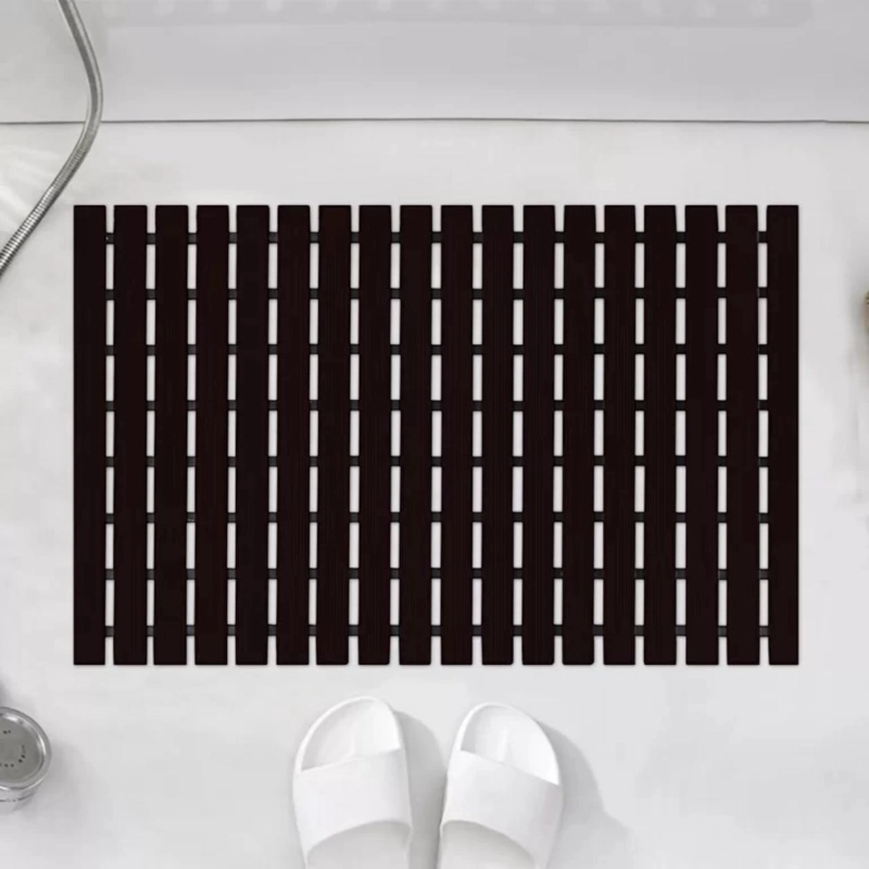 MAT QRUBBER PISO PVC SPA Y ZONAS HÚMEDAS 91CM X 13 MTS NEGRO - 8