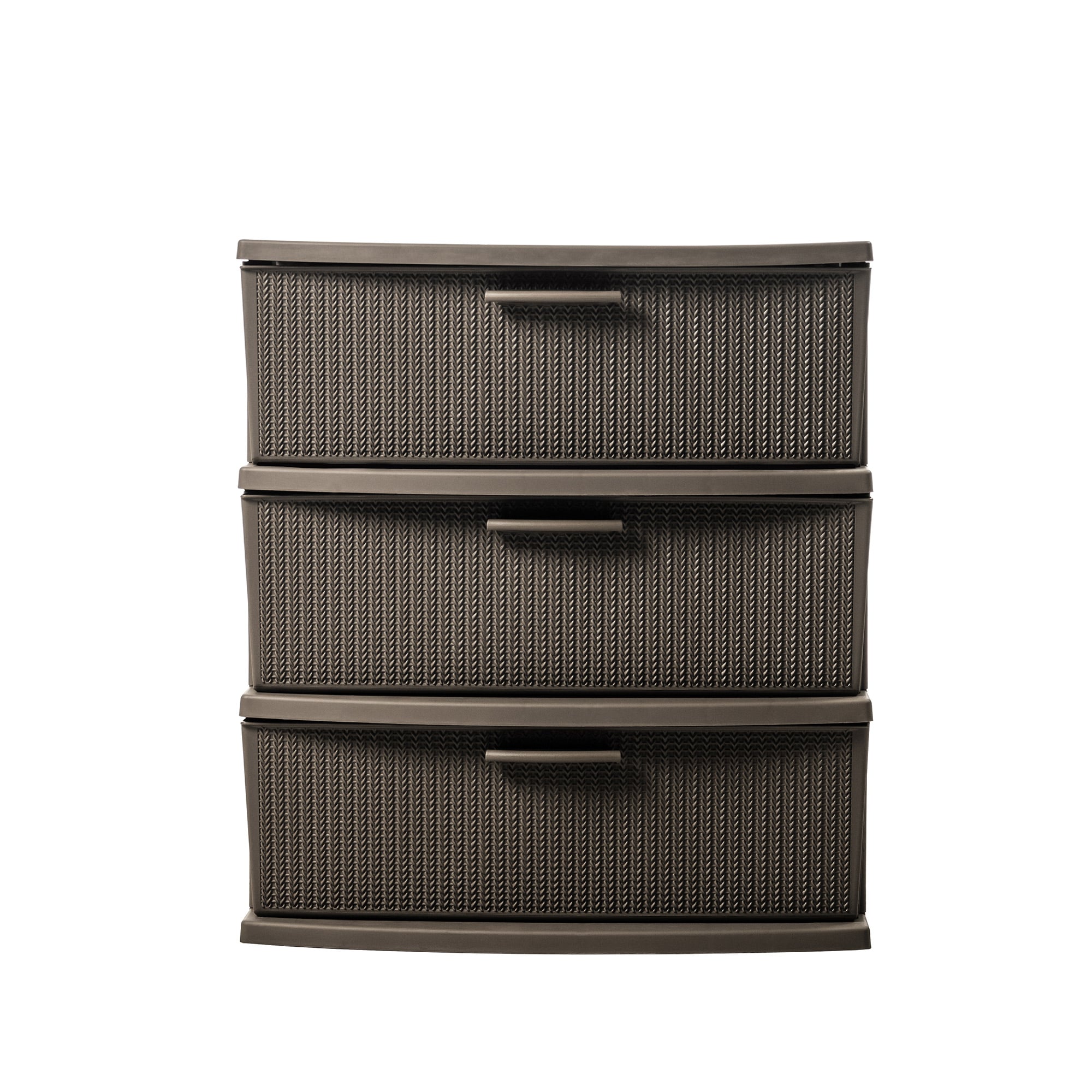 CÓMODA QRUBBER CAJONERA CROCHET 3 NIVELES MOCCA MQ - 3