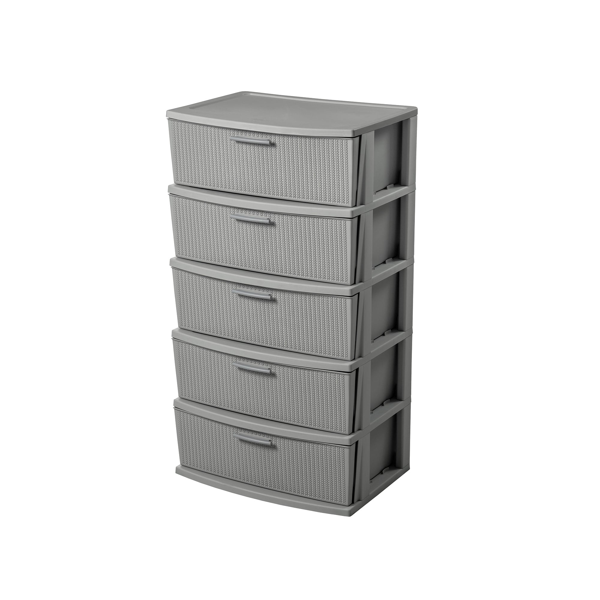 CÓMODA QRUBBER CAJONERA CROCHET 5 NIVELES MQ GRIS - 1