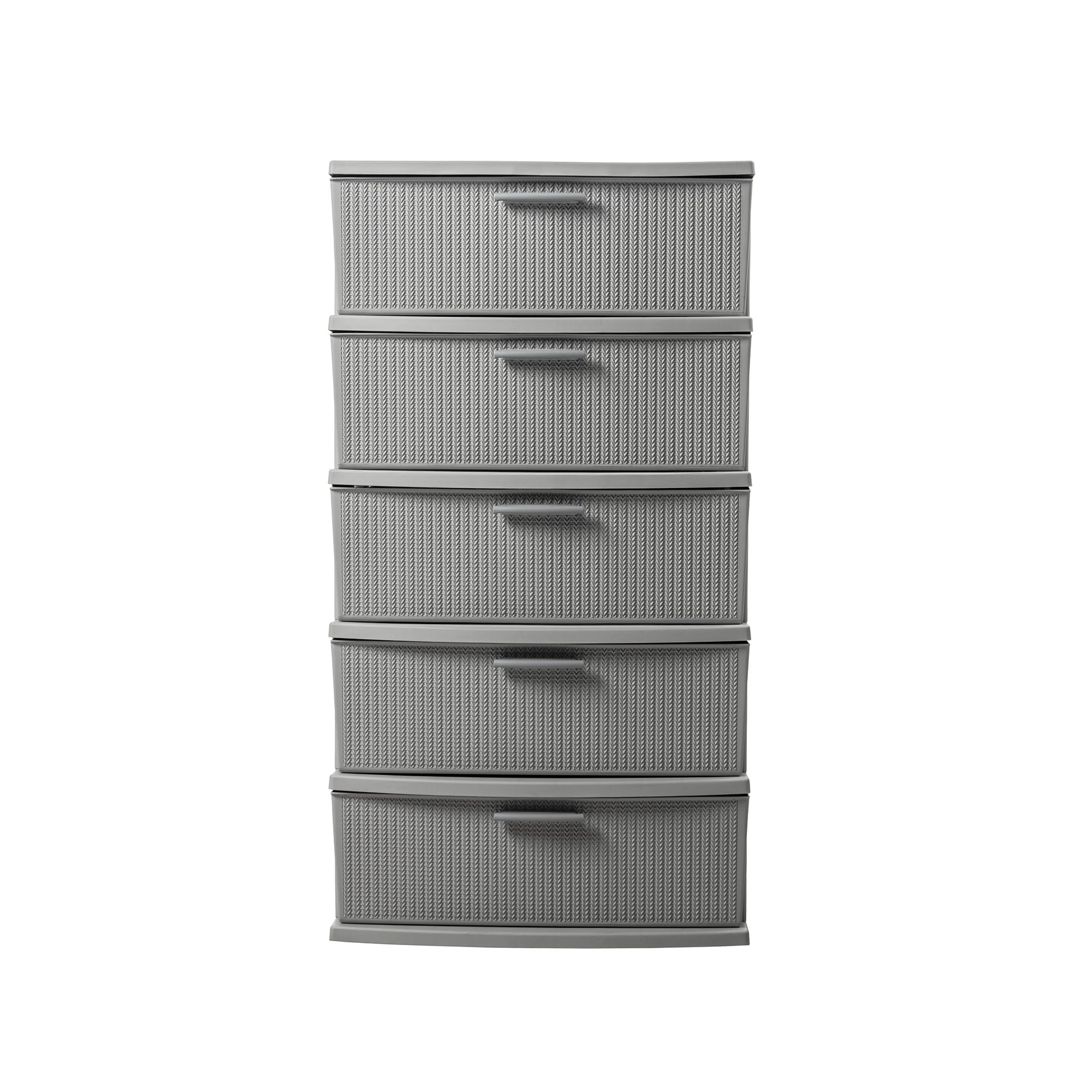 CÓMODA QRUBBER CAJONERA CROCHET 5 NIVELES MQ GRIS - 3