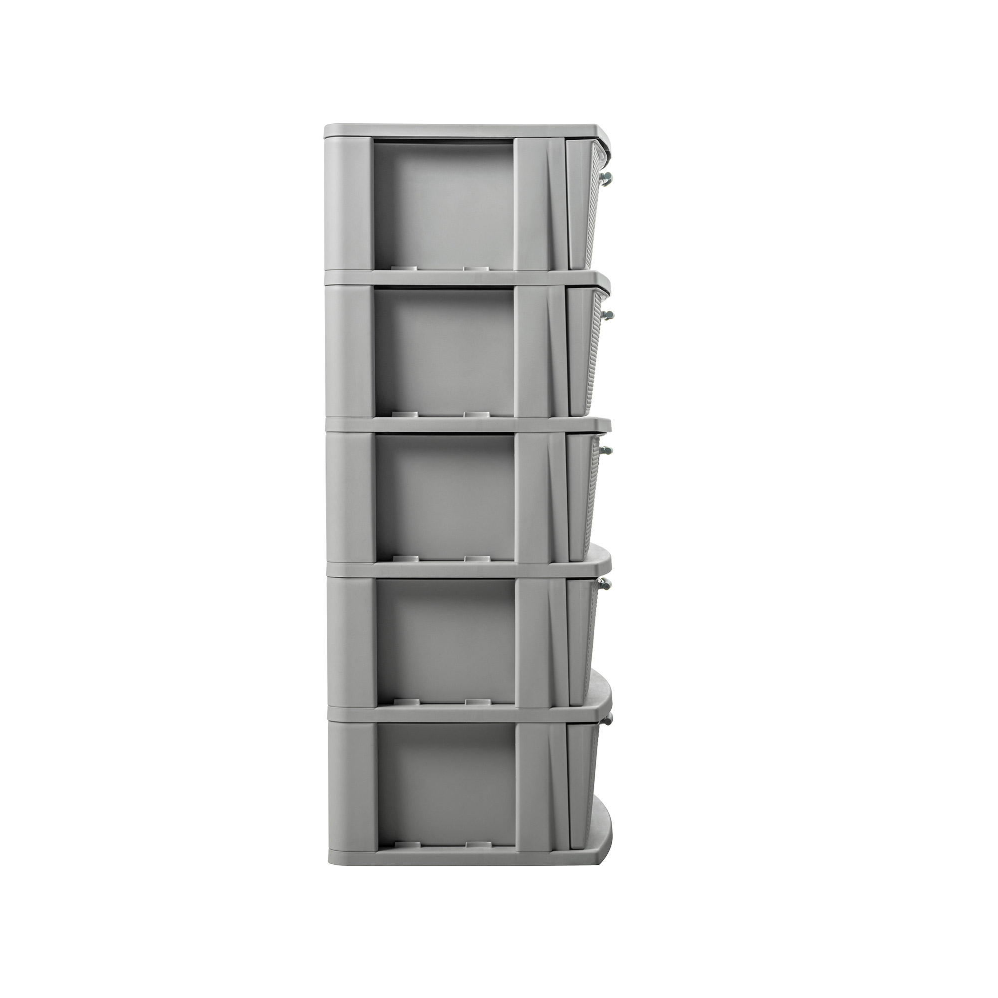 CÓMODA QRUBBER CAJONERA CROCHET 5 NIVELES MQ GRIS - 5