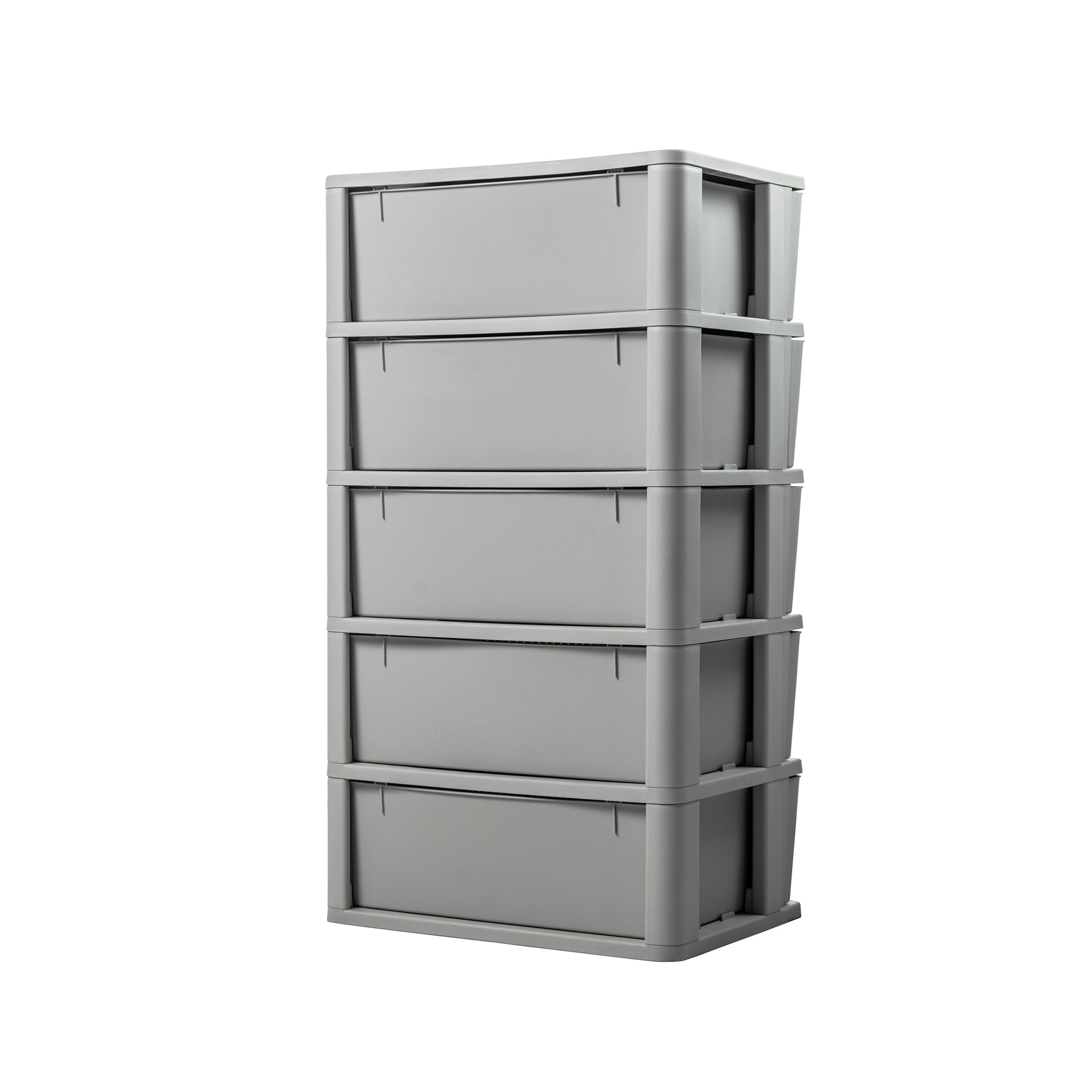CÓMODA QRUBBER CAJONERA CROCHET 5 NIVELES MQ GRIS - 6