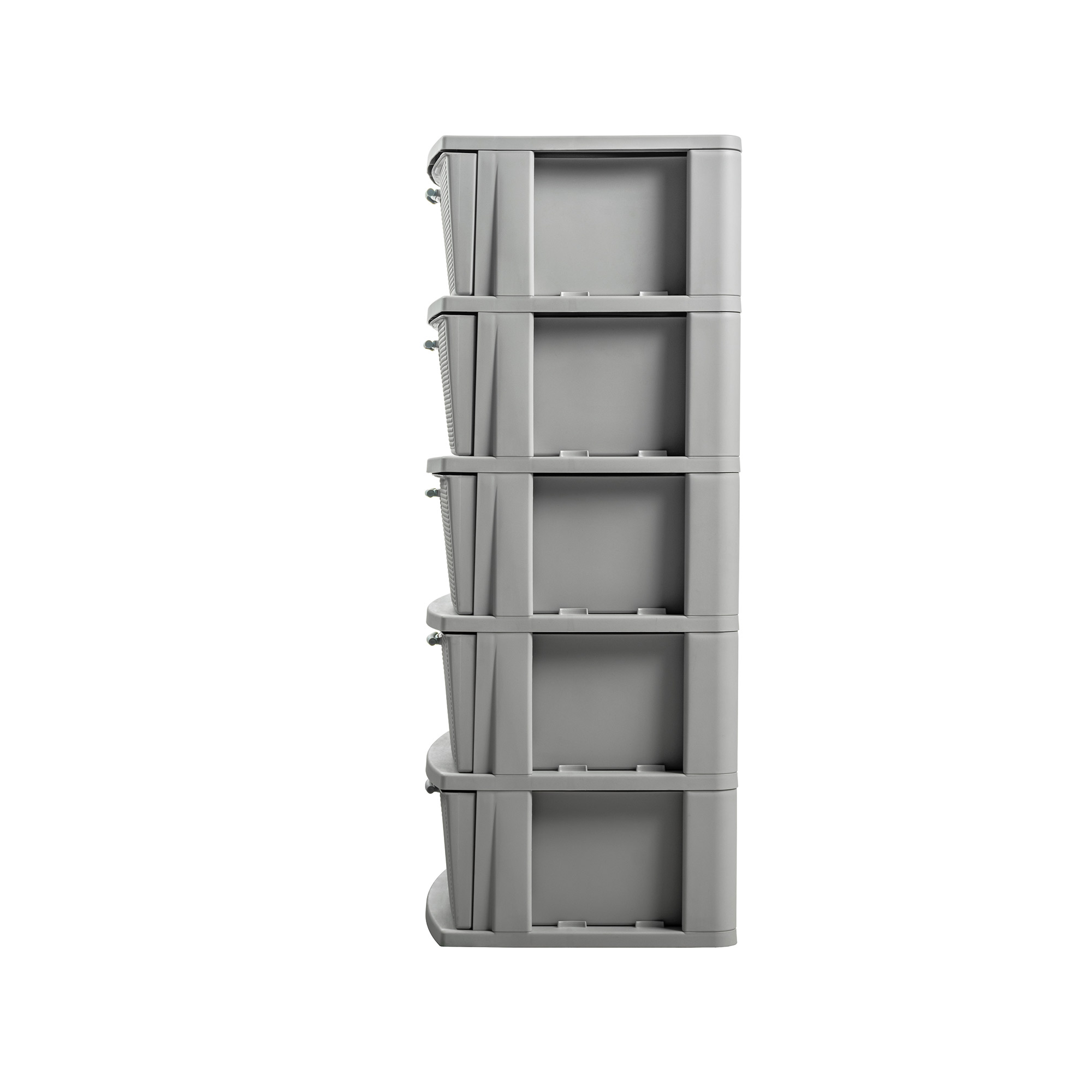 CÓMODA QRUBBER CAJONERA CROCHET 5 NIVELES MQ GRIS - 9