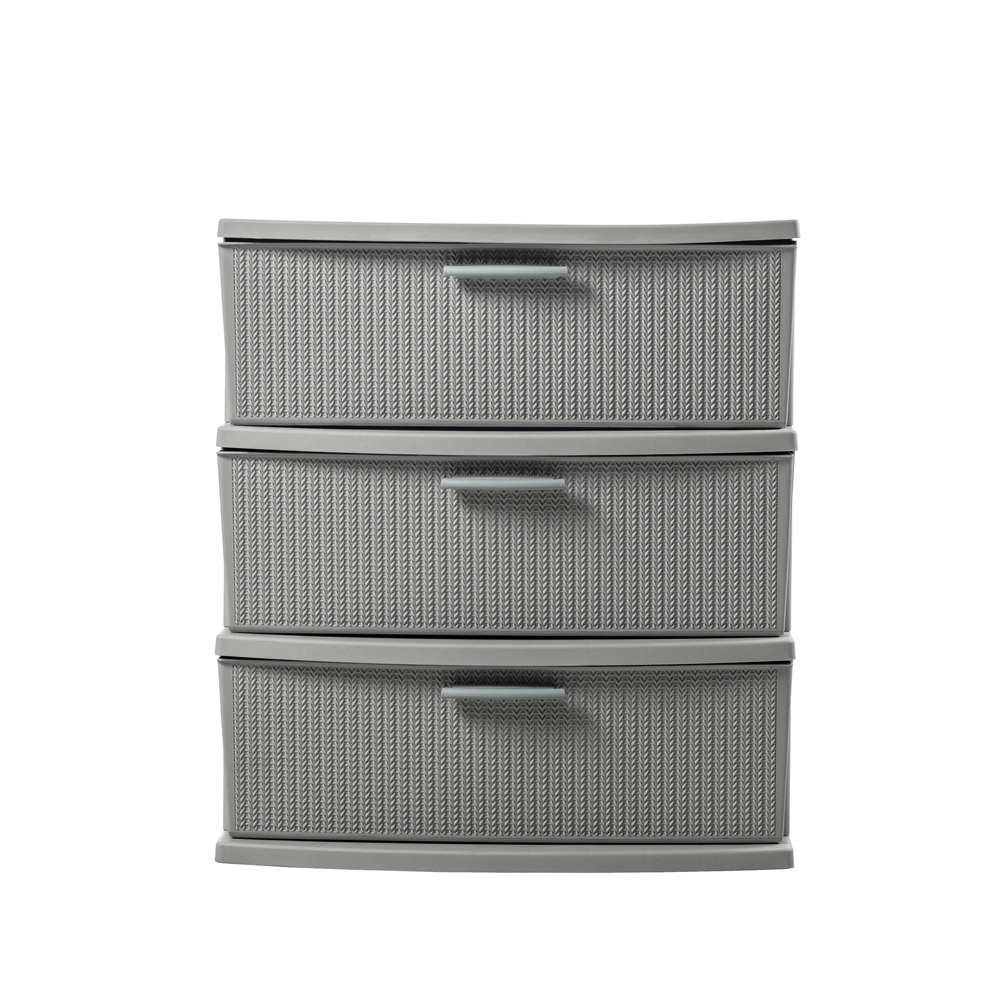CÓMODA QRUBBER CAJONERA CROCHET 3 NIVELES MQ GRIS - 4