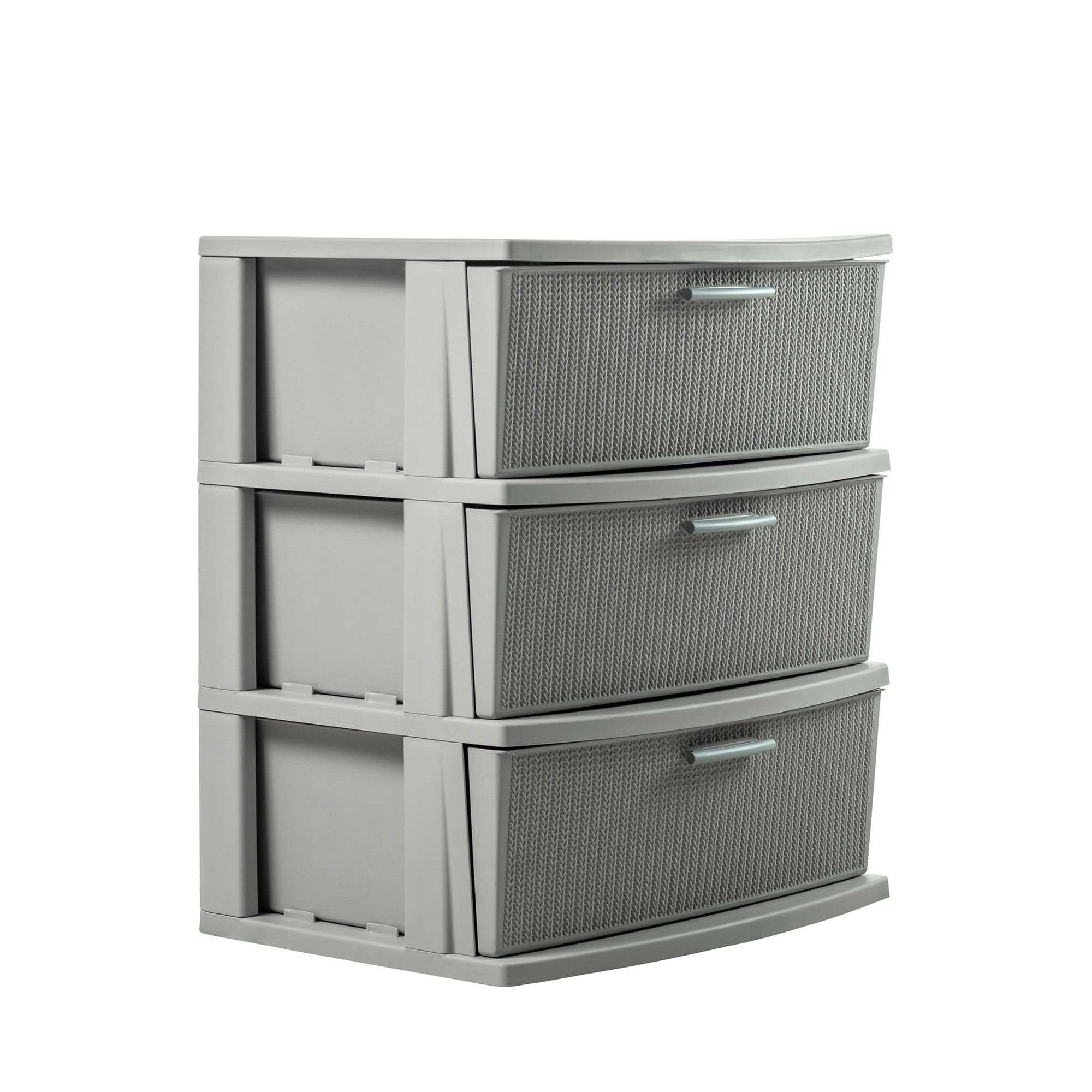 CÓMODA QRUBBER CAJONERA CROCHET 3 NIVELES MQ GRIS - 5