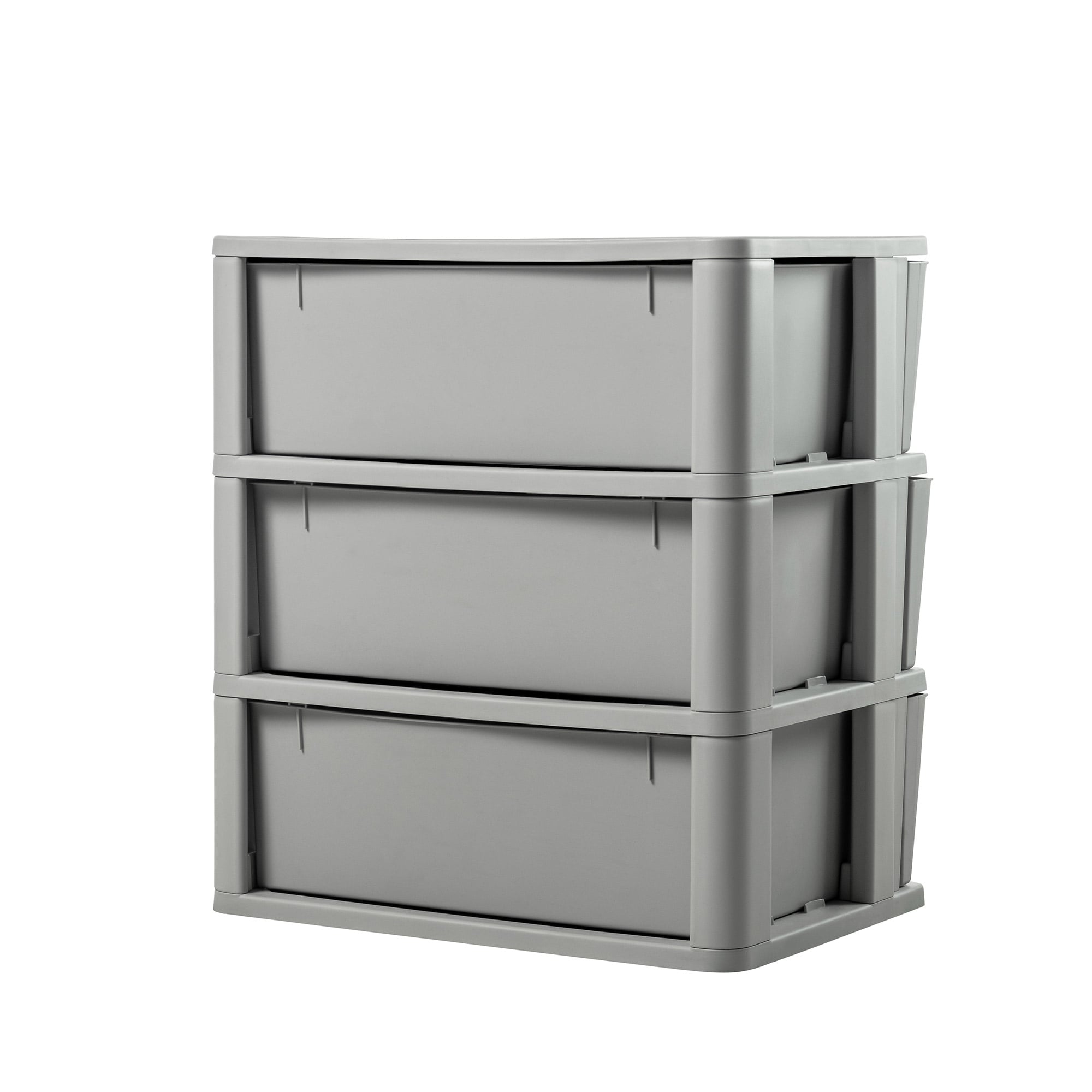 CÓMODA QRUBBER CAJONERA CROCHET 3 NIVELES MQ GRIS - 7