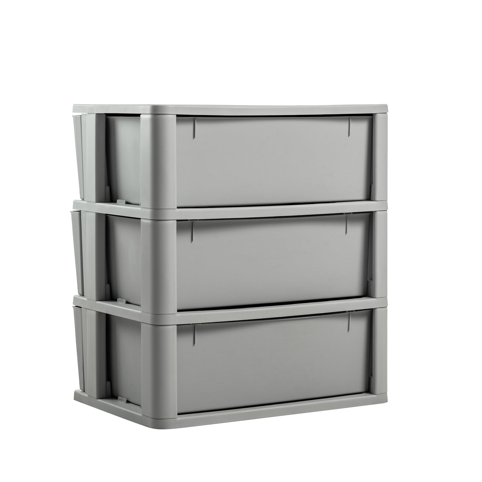 CÓMODA QRUBBER CAJONERA CROCHET 3 NIVELES MQ GRIS - 9