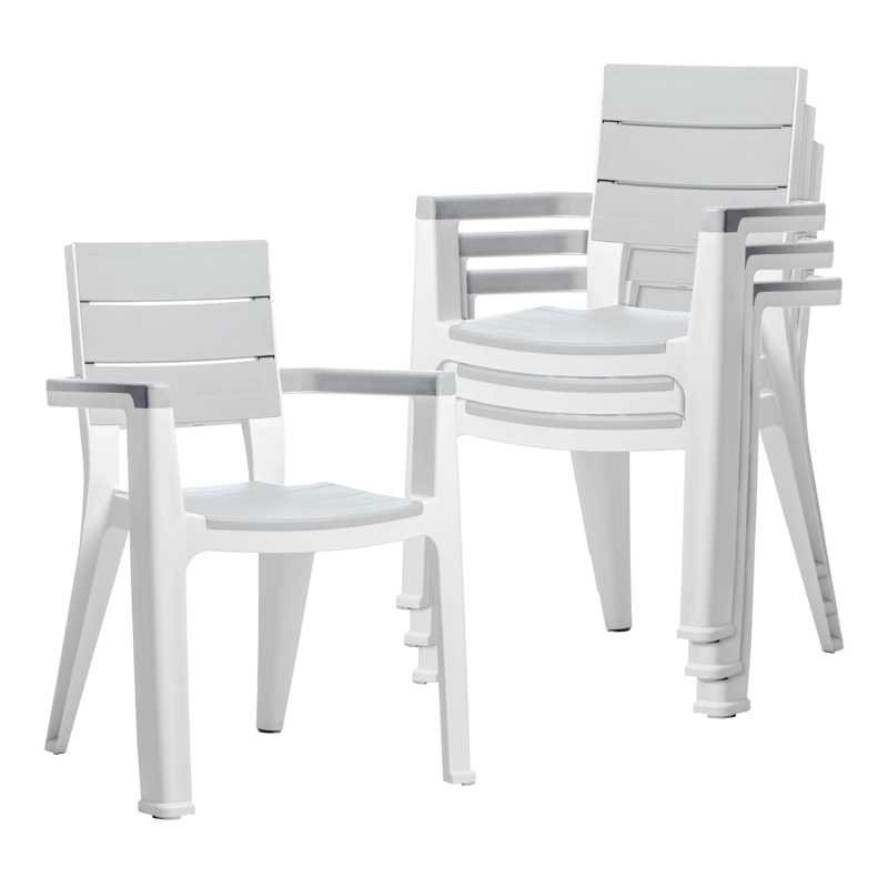 SILLA QRUBBER PLATEADO EXTERIOR/INTERIOR MADEIRA MQ - 5