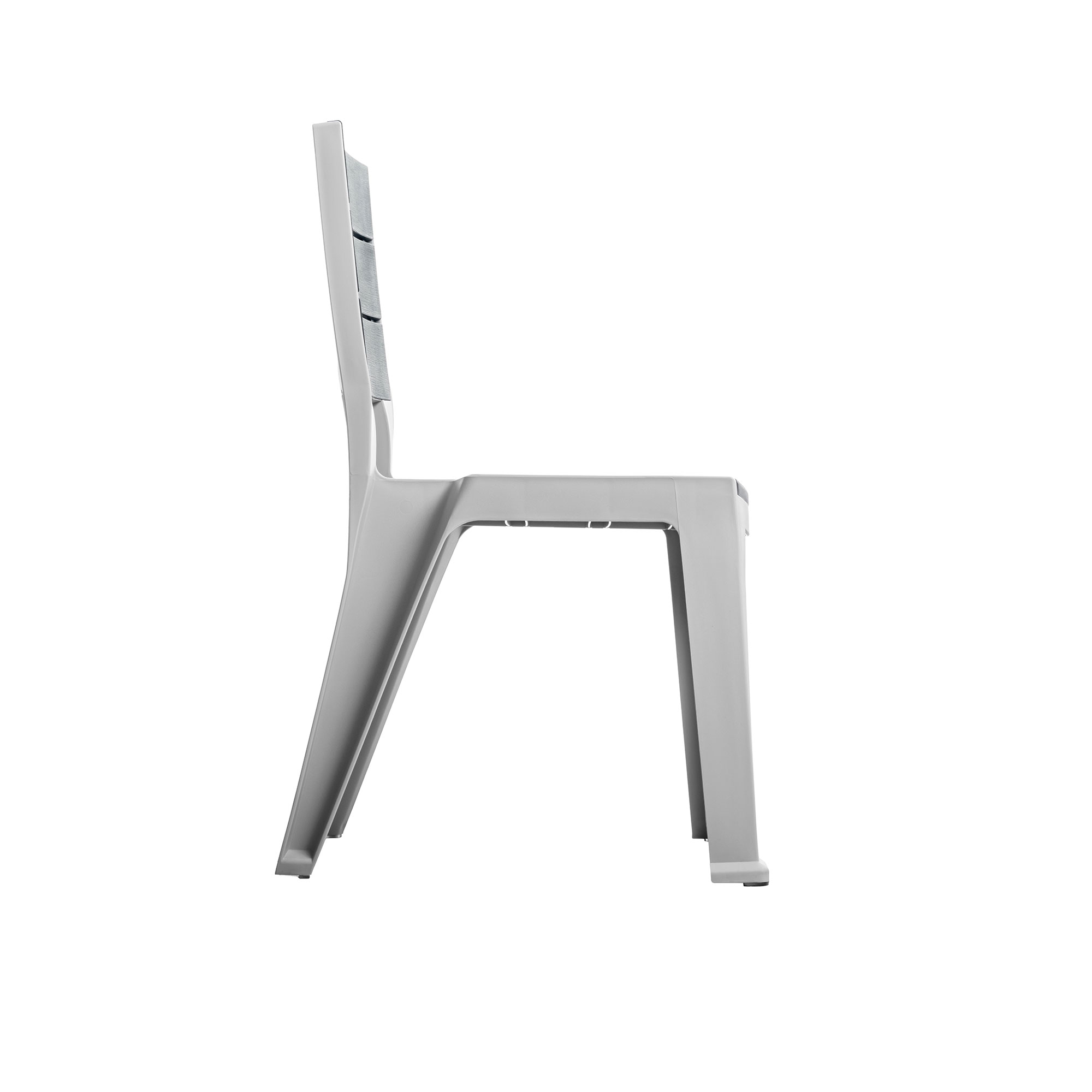 SILLA QRUBBER GRIS EXTERIOR/INTERIOR MADEIRA CUARZO MQ - 9