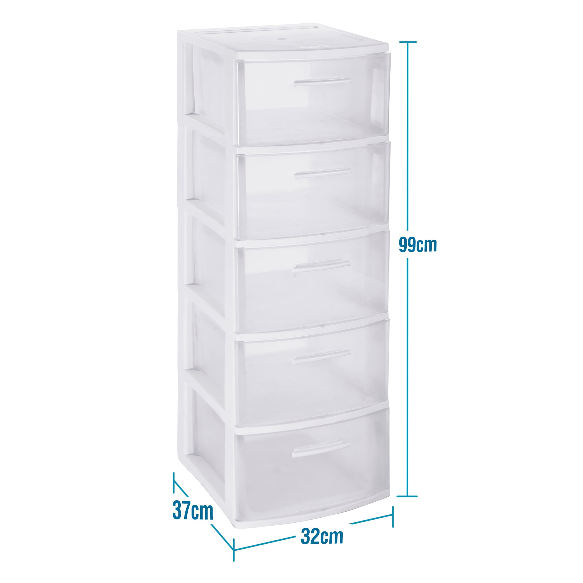 CAJONERO 5 NIVELES ECLYPSE BLANCO MQ QRUBBER - 2