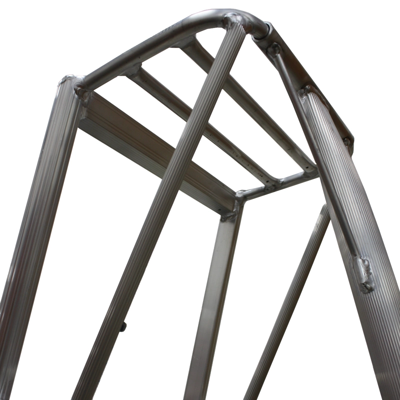 ESCALERA COSECHERA DE  ALUMINIO 1.8MT - 6 PELDAÑOS QRUBBER - 2