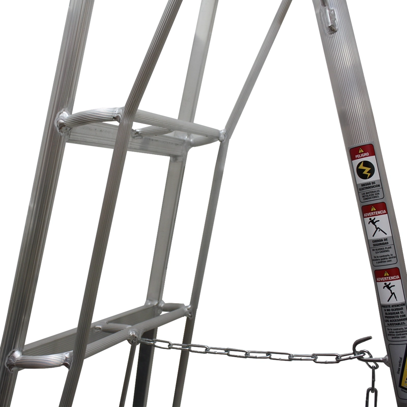 ESCALERA QRUBBER COSECHERA ALUMINIO 2.4MT 8 PELDAÑOS - 5