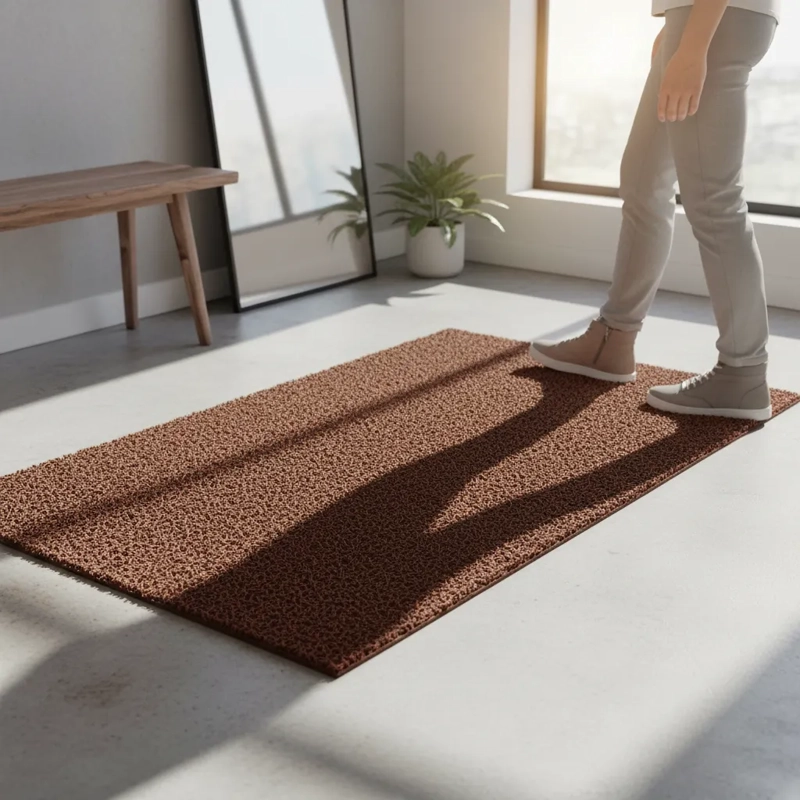 PISO PVC LIMPIAPIE S PREMIUM 1.20MT X 12 MTS CAFE  QRUBBER - 3