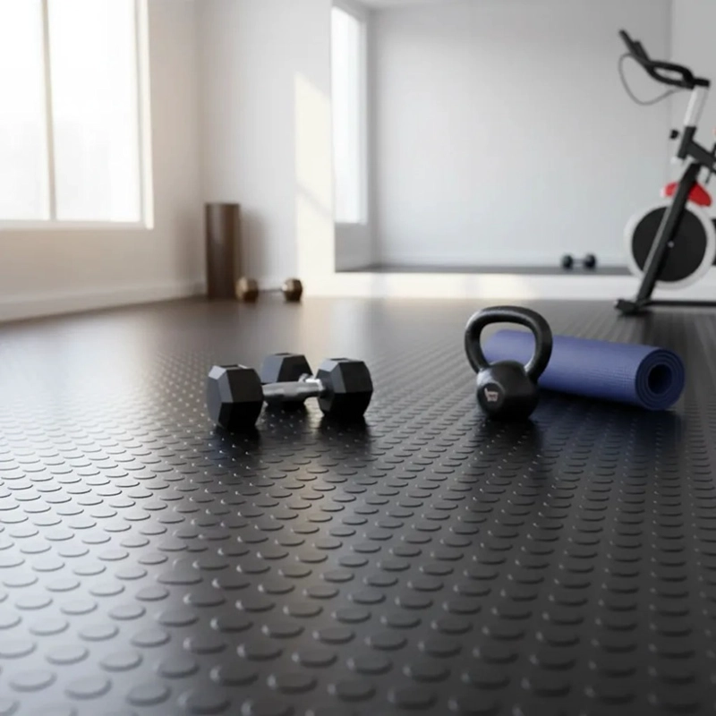 PISO GOMA ANTIDESLIZANTE ESTOPEROL NEGRO 1.30X20MTS QRUBBER - 5