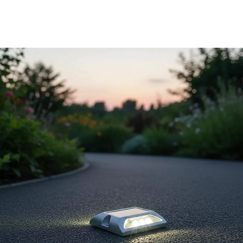 TACHA VIABILIDAD SOLAR SIN VASTAGO DOBLE LED BLANCA QRUBBER - 3