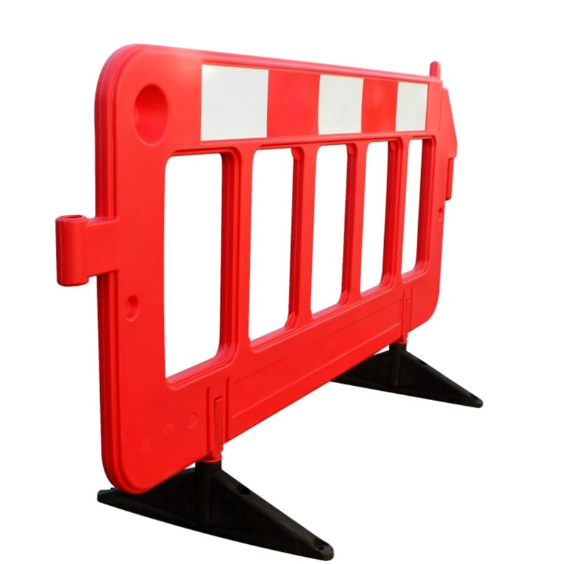 BARRERA PLASTICA TRAFICO PREMIUM ROJA 1X2MTS QRUBBER - 2