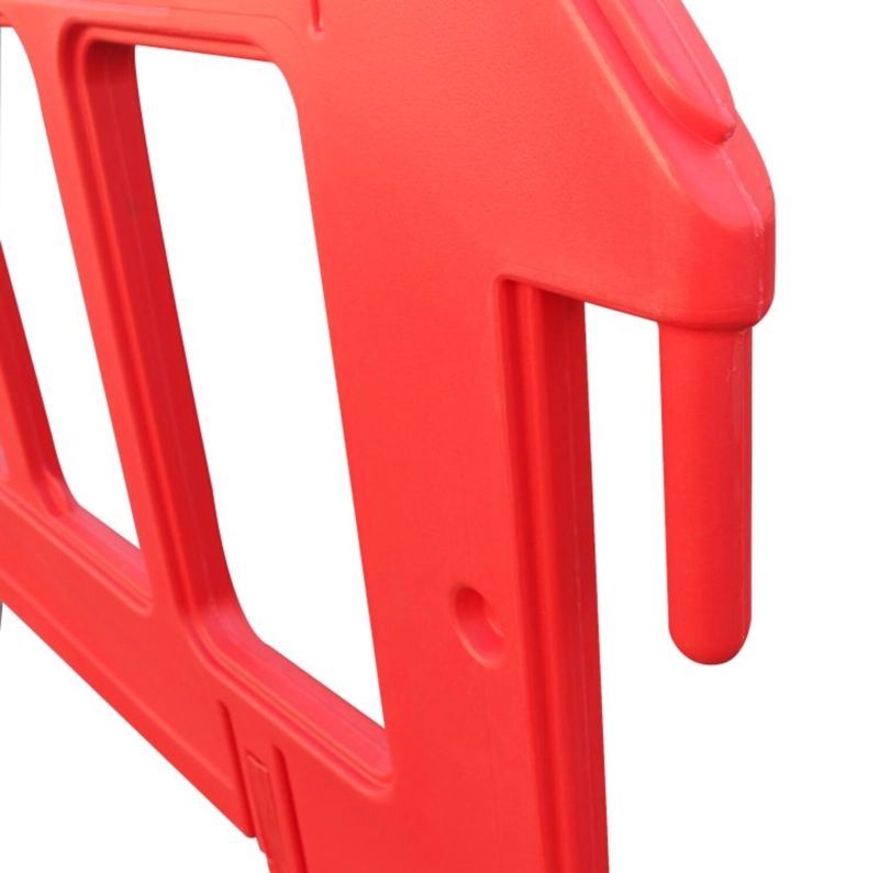 BARRERA PLASTICA TRAFICO PREMIUM ROJA 1X2MTS QRUBBER - 3
