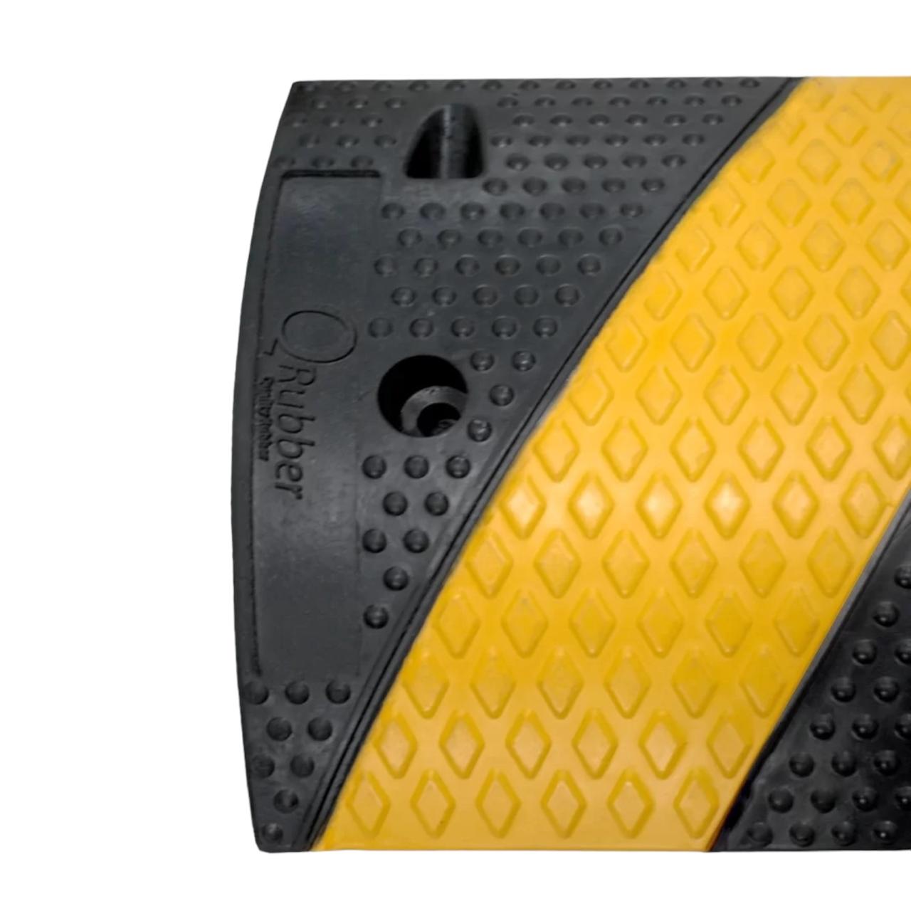LOMO DE TORO 90X30X5CM NEGRO/AMARILLO 4 ORIFICIOS QRUBBER - 2