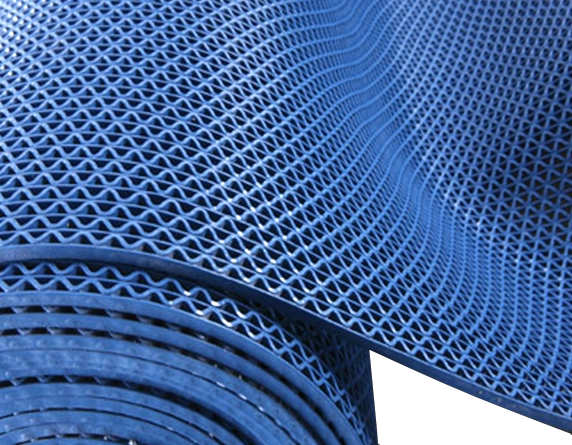 PISO ROLLO WET GRAN S 5MM 1.20 X 15MTS AZUL QRUBBER - 1