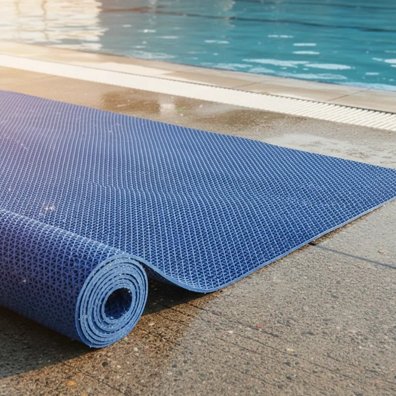 PISO ROLLO WET GRAN S 5MM 1.20 X 15MTS AZUL QRUBBER - 2