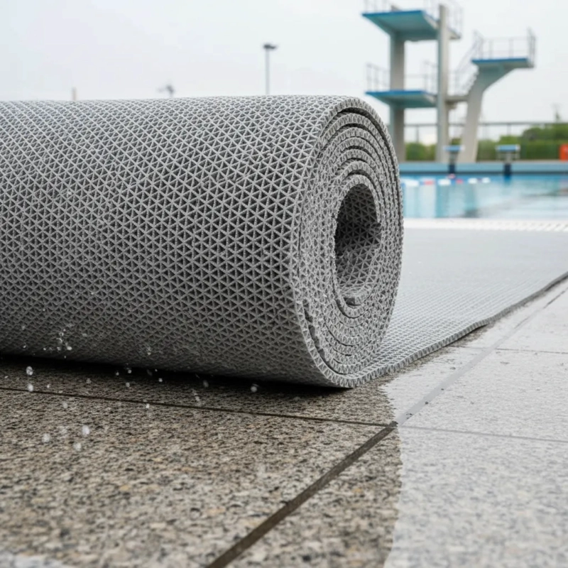 PISO ROLLO WET GRAN S 8.5MM X 1.20 X 15MTS GRIS QRUBBER - 2