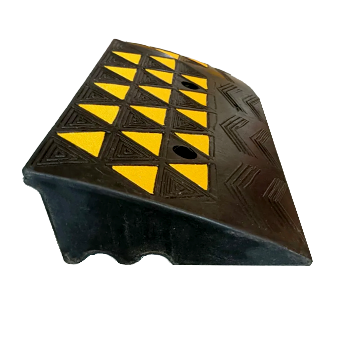 RAMPA DE GOMA MODULAR 60CM NEGRO/AMARILLO QRUBBER - 1