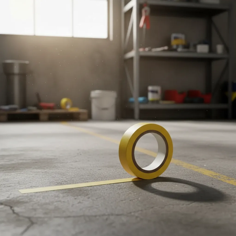 CINTA DEMARCATORIA 25MM X 33 MTS AMARILLO QRUBBER - 3