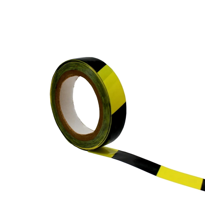 CINTA DEMARCATORIA 25MM X 33 MTS AMARILLO NEGRO QRUBBER - 1
