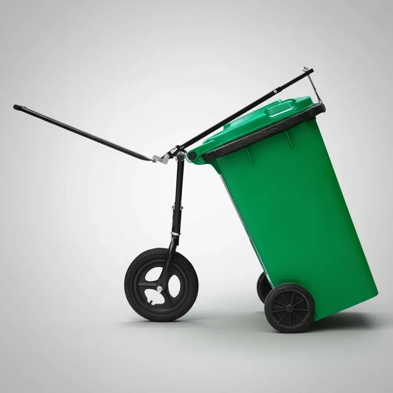 MOVILIZADOR PARA CONTENEDORES DE BASURA 120 Y 240LTS QRUBBER - 1