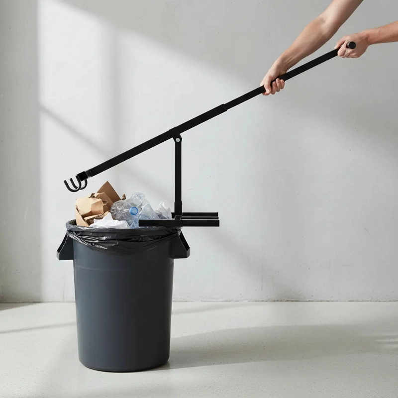 COMPACTADOR DE BASURA MANUAL BASUREROS 120 Y 240LTS QRUBBER - 2