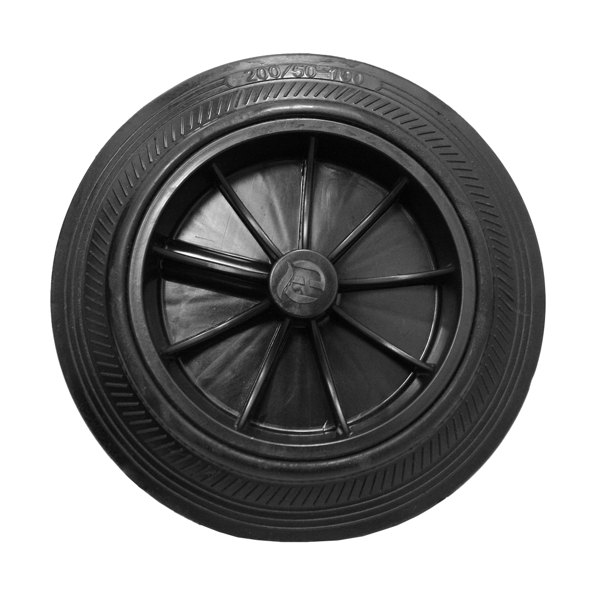 RUEDA DE REPUESTO PARA CONTENEDORES DE BASURA 240LTS QRUBBER - 2