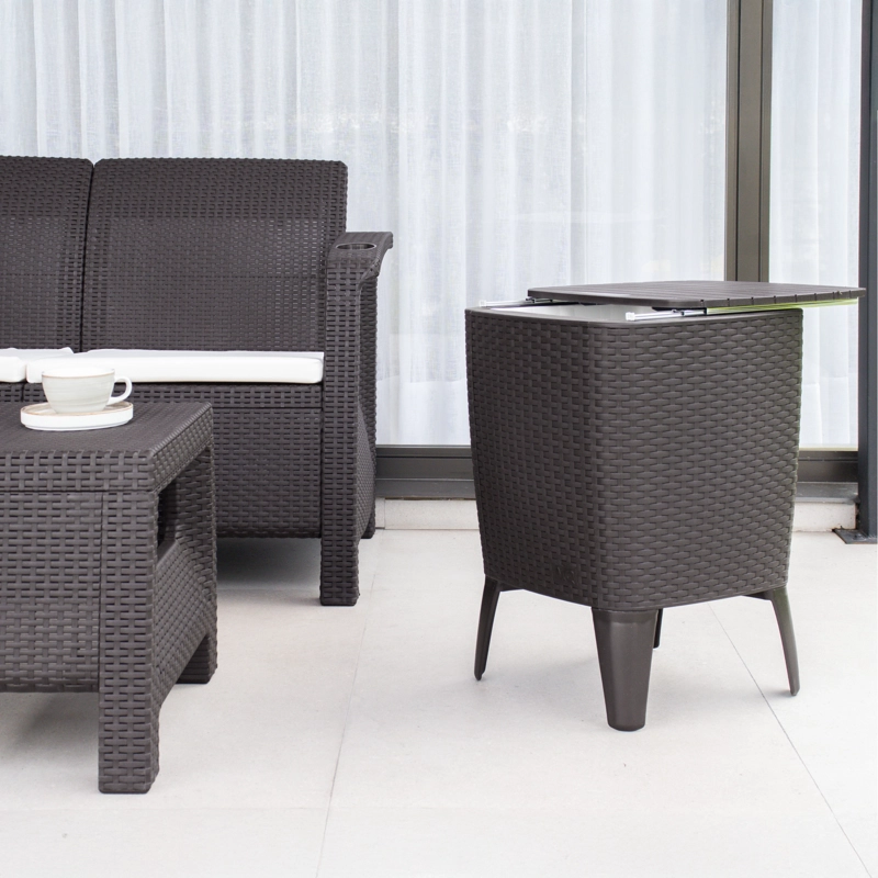 JUEGO TERRAZA CON COOLER TABLE  MODELO COMFORT MQ QRUBBER - 4
