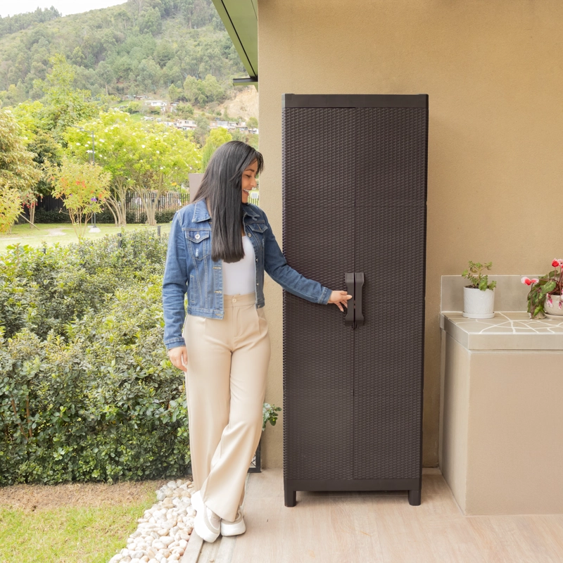 ARMARIO DOS PUERTAS TIPO RATTAN EXTRA LARGE MQ QRUBBER - 5