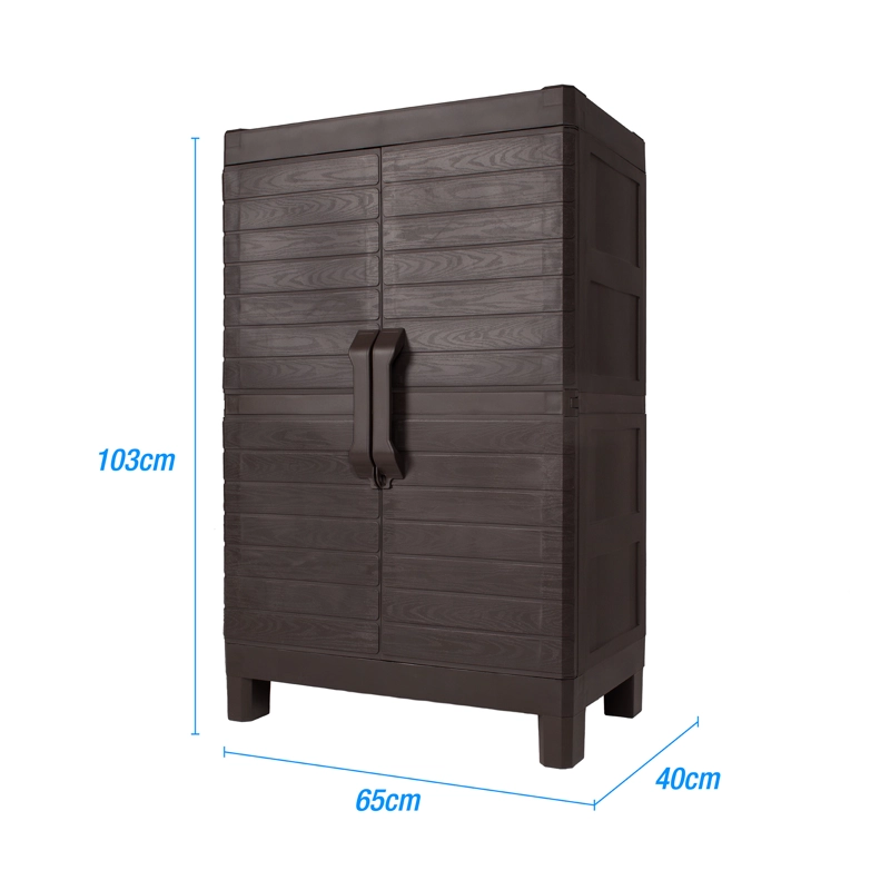 ARMARIO DOS PUERTAS TIPO MADERA TAMAÑO MEDIUM MQ QRUBBER - 6