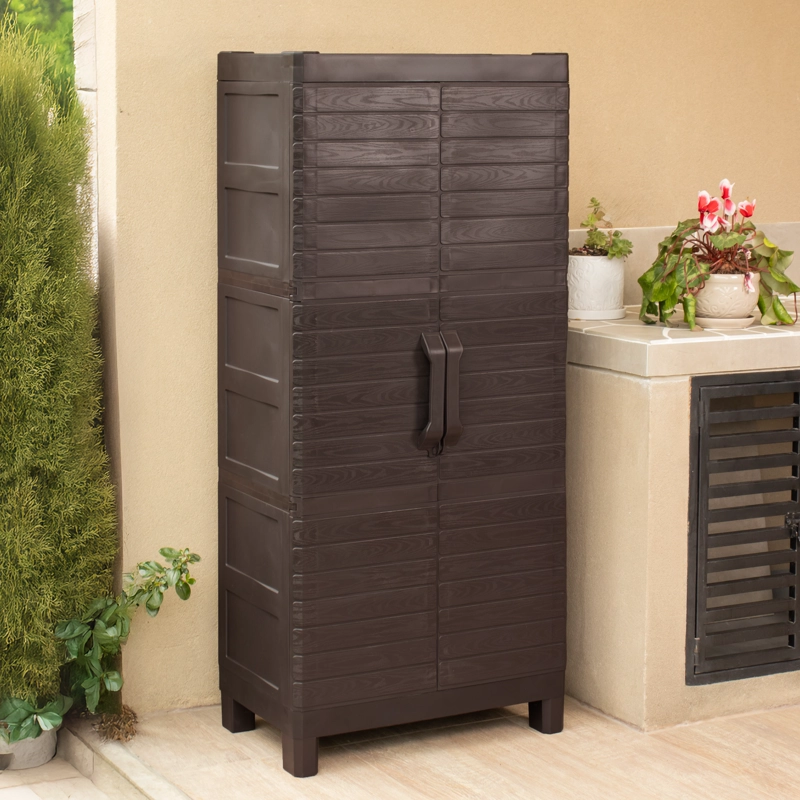 ARMARIO DOS PUERTAS TIPO MADERA TAMAÑO LARGE MQ QRUBBER - 8