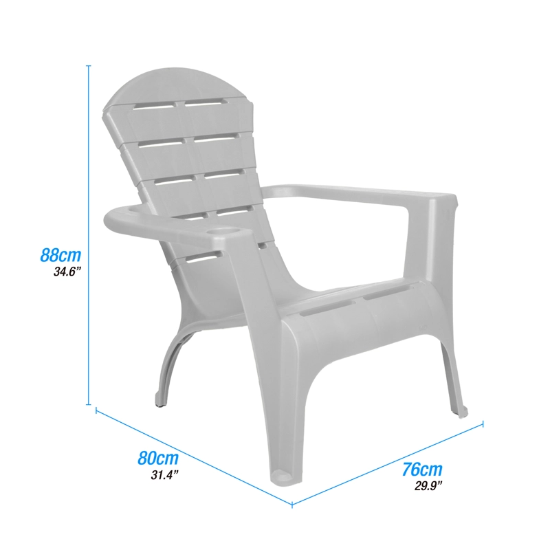 SILLA REPOSERA TERRAZA DE RESINA GRIS MQ QRUBBER - 3