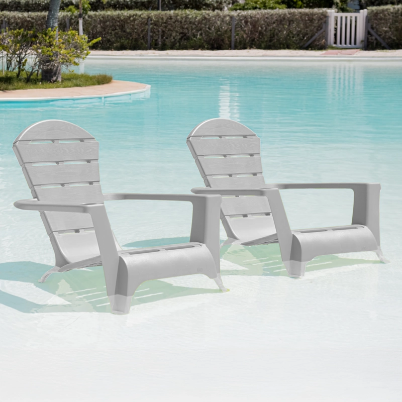 SILLA REPOSERA TERRAZA DE RESINA GRIS MQ QRUBBER - 6