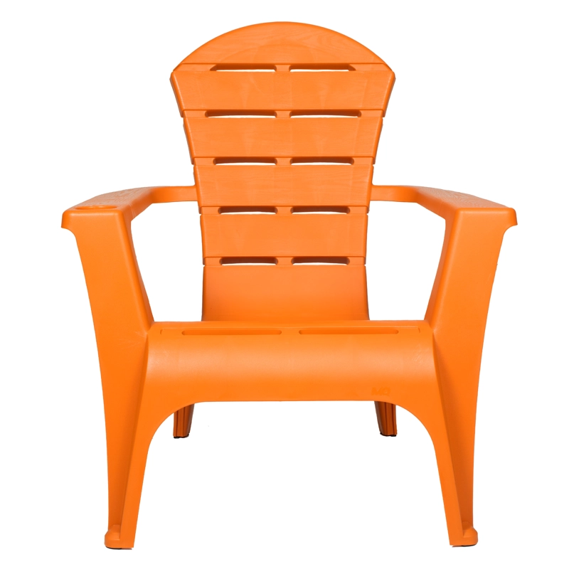 SILLA REPOSERA TERRAZA DE RESINA NARANJA MQ QRUBBER - 1