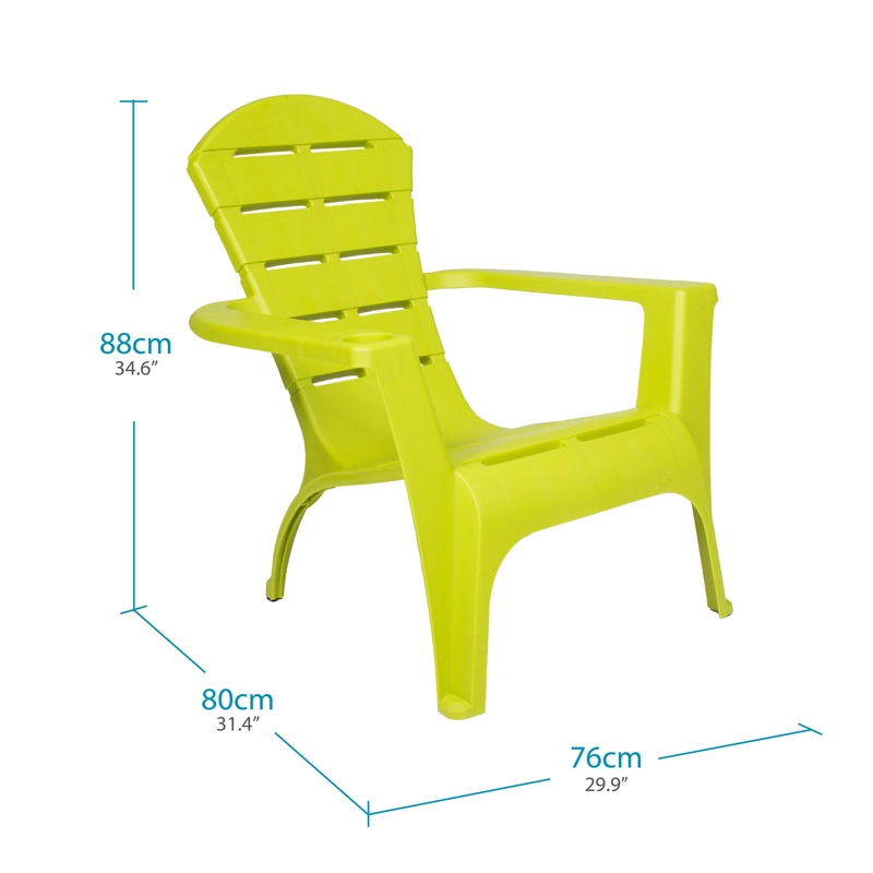 SILLA REPOSERA TERRAZA DE RESINA VERDE LIMON MQ QRUBBER - 3